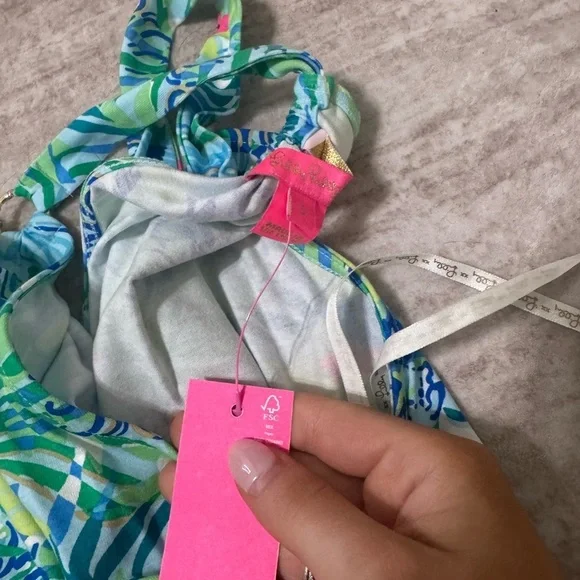 Lilly Pulitzer Shirelle Skirted Romper Multi Via Parigi new with tags size small - Picture 5 of 6